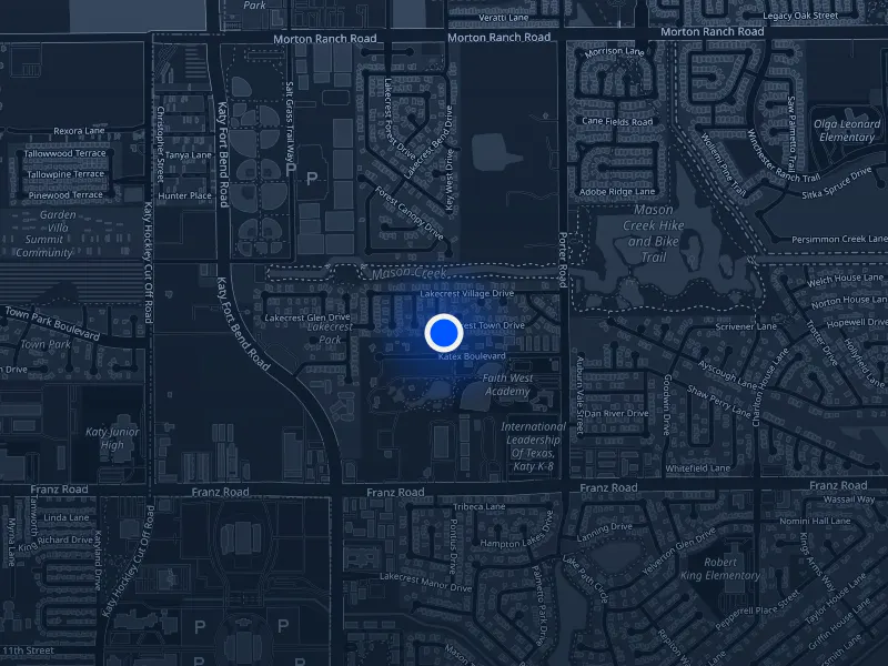 Map of 24631 Lakecrest Town Drive, Katy
