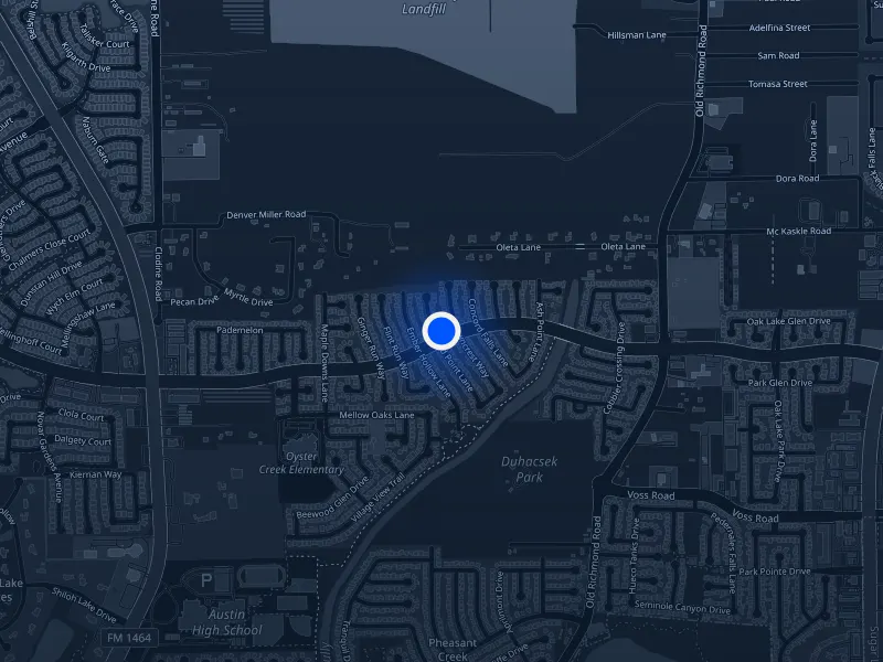 Map of 16339 Elmwood Point Lane, Sugar Land